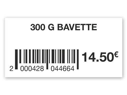 Etiquette code-barre boucherie