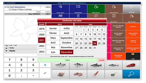 Commandes et livraisons poissonnerie